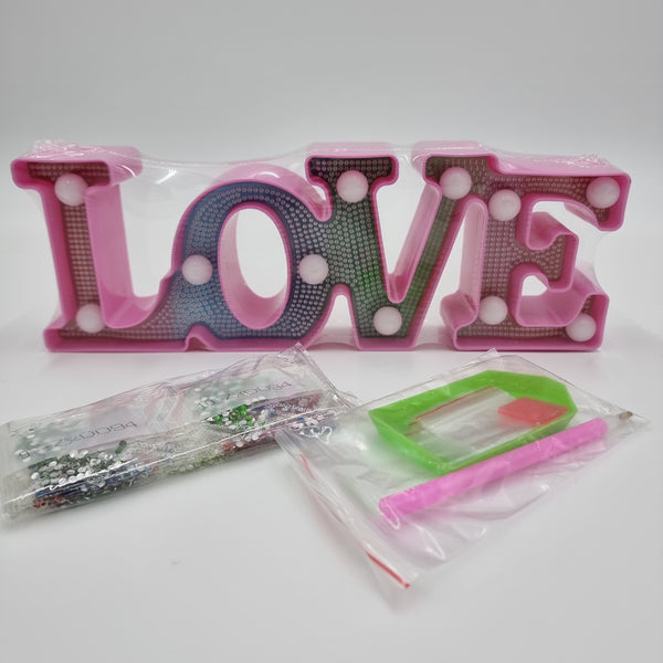 Diamond Painting LED Light - Love
