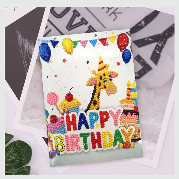 Diamond Painting Birthday Cards - 6 pack