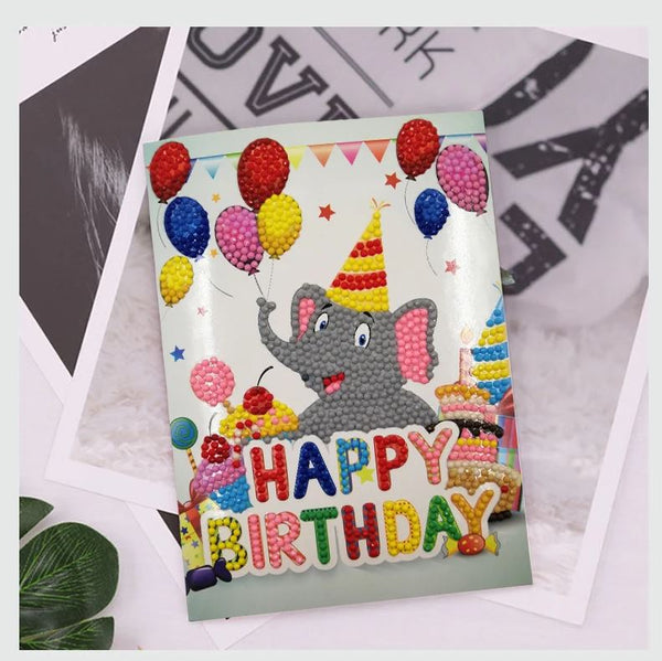 Diamond Painting Birthday Cards - 6 pack