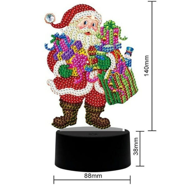 Diamond Painting DP21 LED Seven Changing Colour Light Christmas Santa