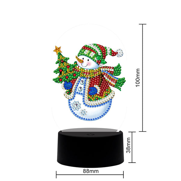 Diamond Painting DP23 LED Seven Changing Colour Light Christmas Snowman