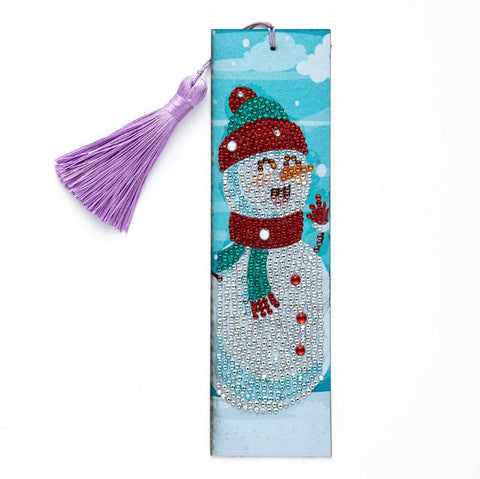 Diamond Painting Bookmark Kits - 1 Pack Christmas Snowman