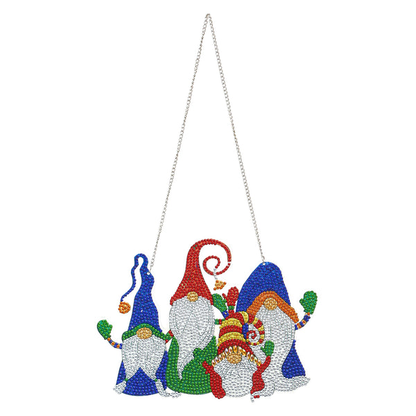 Diamond Painting Hanging Christmas Ornament - Christmas Gnomes 4