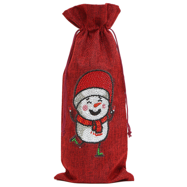 Diamond Painting Christmas Wine Bottle Bags