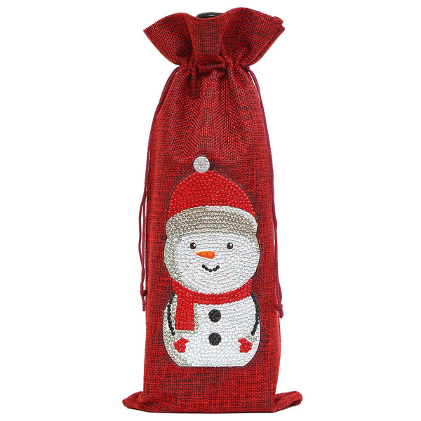 Diamond Painting Christmas Wine Bottle Bags