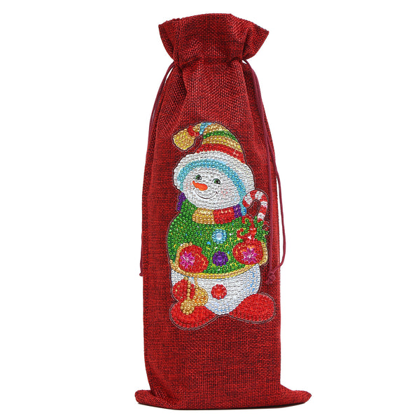 Diamond Painting Christmas Wine Bottle Bags