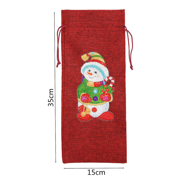 Diamond Painting Christmas Wine Bottle Bags