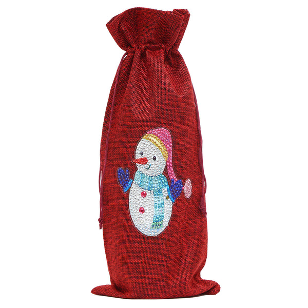 Diamond Painting Christmas Wine Bottle Bags
