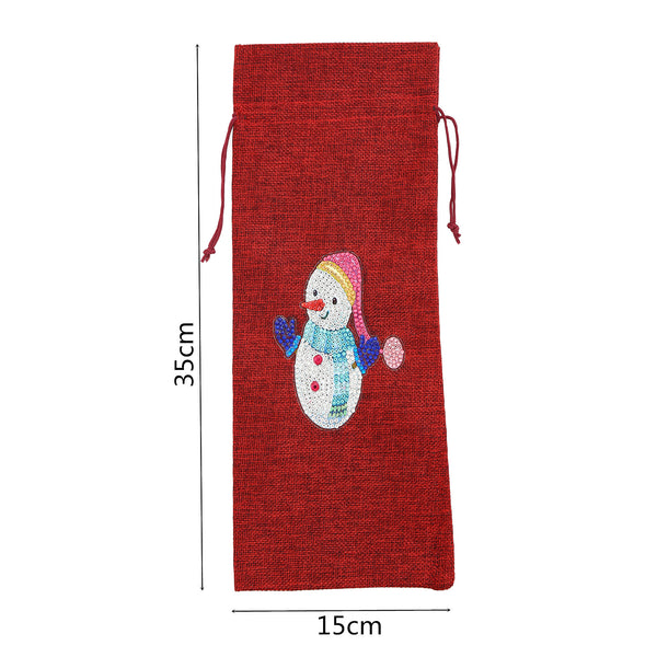 Diamond Painting Christmas Wine Bottle Bags