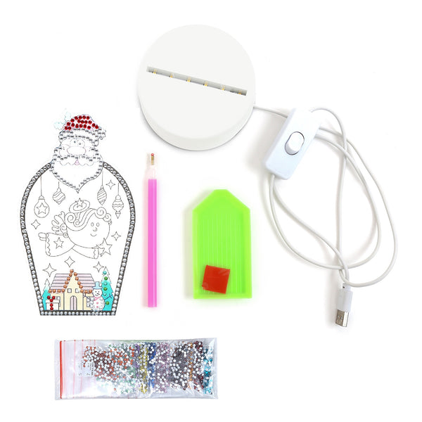 Diamond Painting Christmas Light - Santa