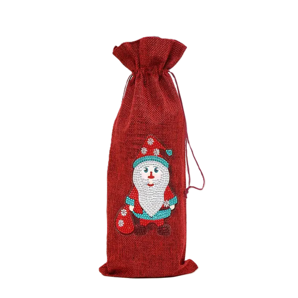 Diamond Painting Christmas Wine Bottle Bags