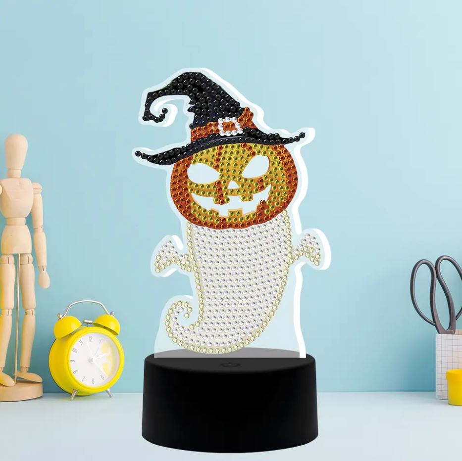 Diamond Painting LED Seven Changing Colour Light Pumpkins