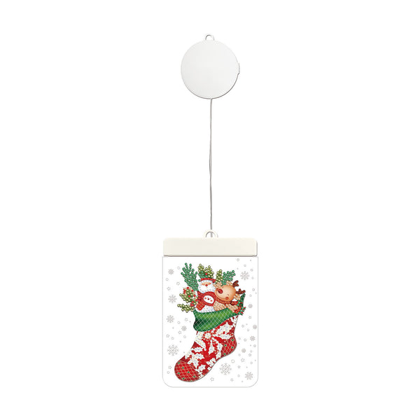 Diamond Painting Hanging Christmas Light - Stocking