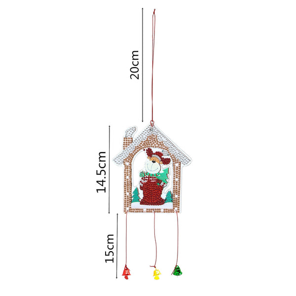 Diamond Painting Hanging Christmas Ornament - Santa