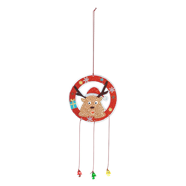 Diamond Painting Hanging Christmas Ornament - Reindeer Head
