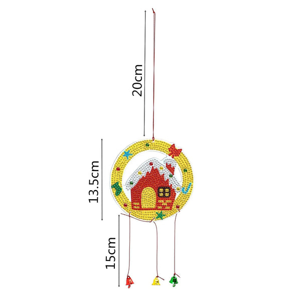 Diamond Painting Hanging Christmas Ornament - House