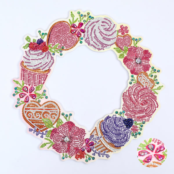 Diamond Painting Large Cupcake Wreath