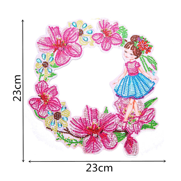 Diamond Painting Small Girl Wreath