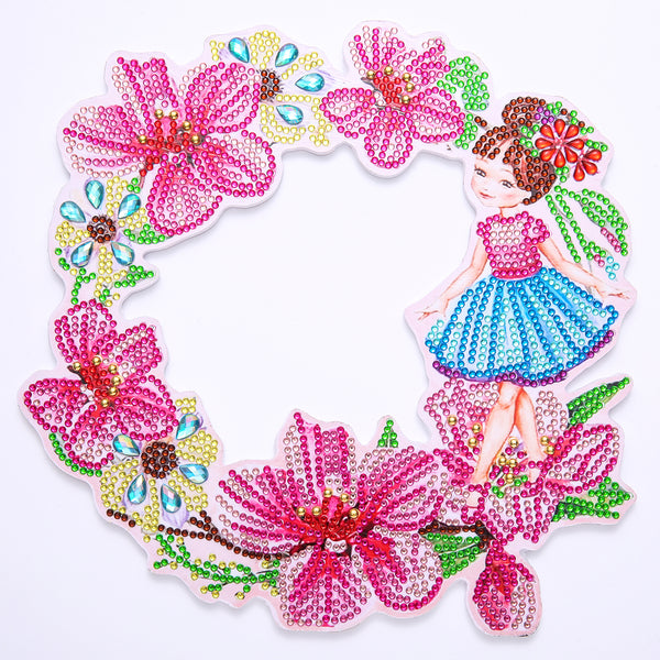 Diamond Painting Small Girl Wreath