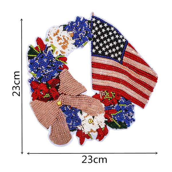 Diamond Painting Small Wreath - Flag