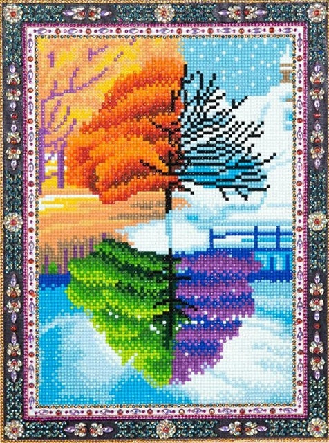 Special Shape Diamond Paintings - 4 Seasons - 30cm x 40cm