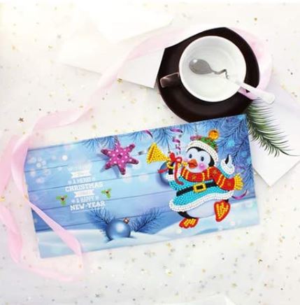 Diamond Painting Christmas Card - 1 pack