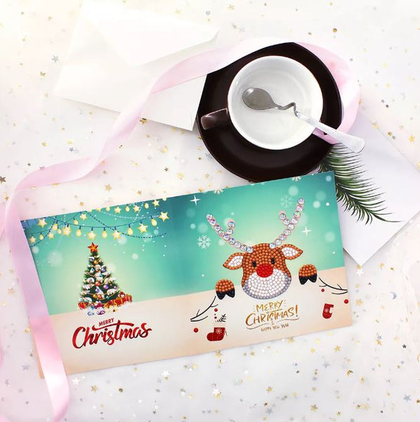 Diamond Painting Christmas Card - 1 pack
