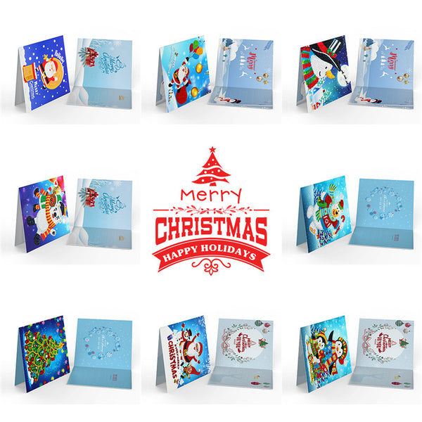 Diamond Painting Christmas Cards - 8 pack