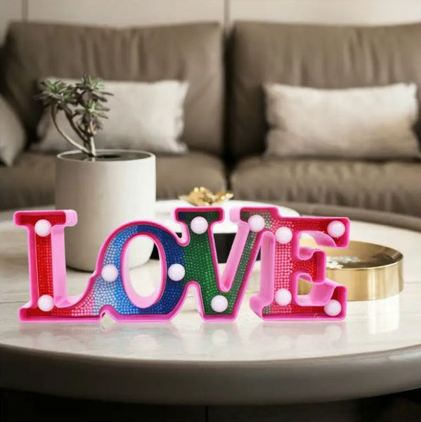 Diamond Painting LED Light - Love