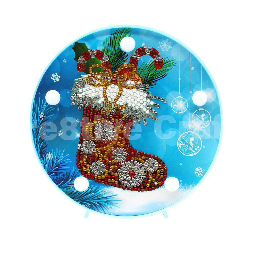 Diamond Painting LED Light - Christmas Stocking