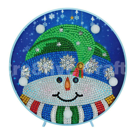 Diamond Painting LED Light - Snowman