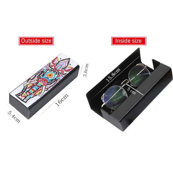 Diamond Painting Glasses Case - Elephant