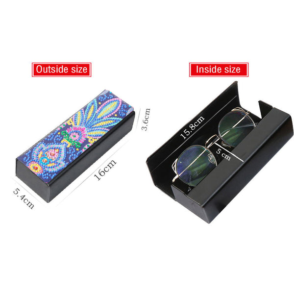 Diamond Painting Glasses Case - Flower