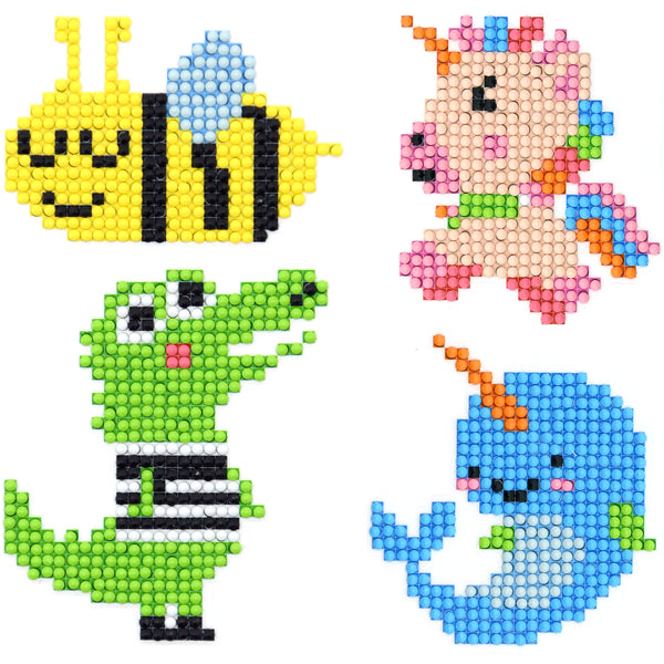 Stickers - 4 Cartoon Creatures