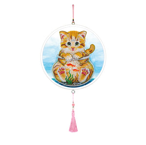 Diamond Painting Tassel Painting - Kitten