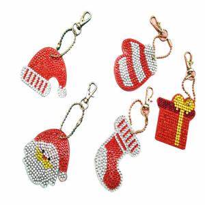 Diamond Painting Keychains - Christmas 5 Pack