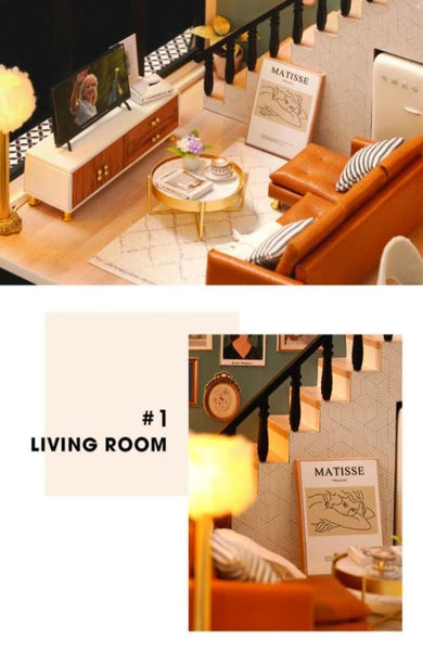 Comfortable Life Loft Apartment Miniature D.I.Y Kit