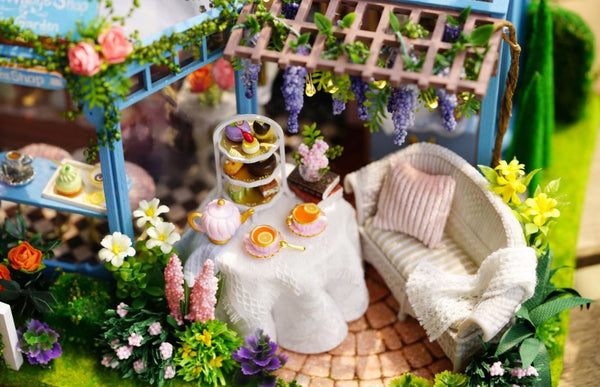 Rose Garden Tea House Miniature D.I.Y Kit