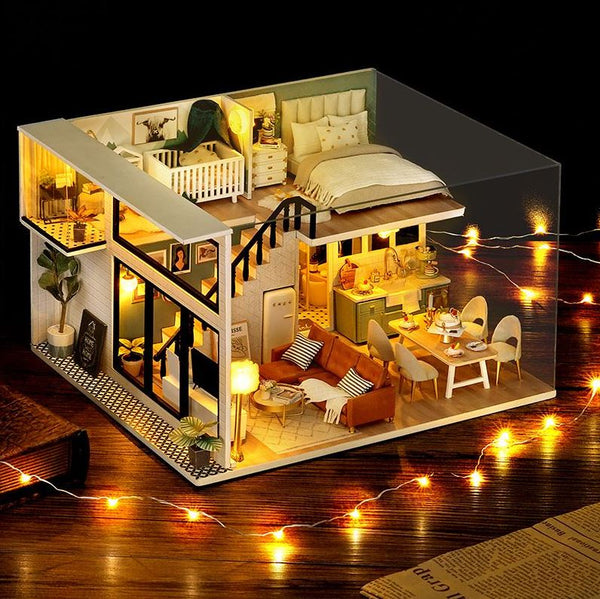 Comfortable Life Loft Apartment Miniature D.I.Y Kit