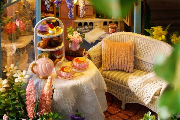 Rose Garden Tea House Miniature D.I.Y Kit