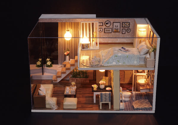 Waiting for the Time Loft Apartment Miniature D.I.Y Kit