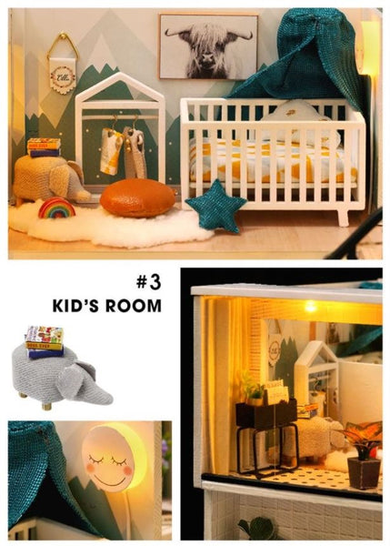 Comfortable Life Loft Apartment Miniature D.I.Y Kit