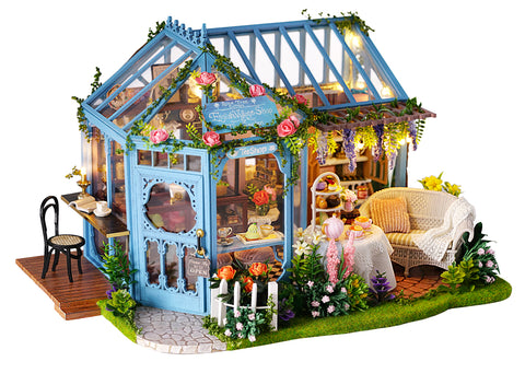 Rose Garden Tea House Miniature D.I.Y Kit