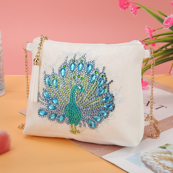 Diamond Painting Peacock Shoulder Bag