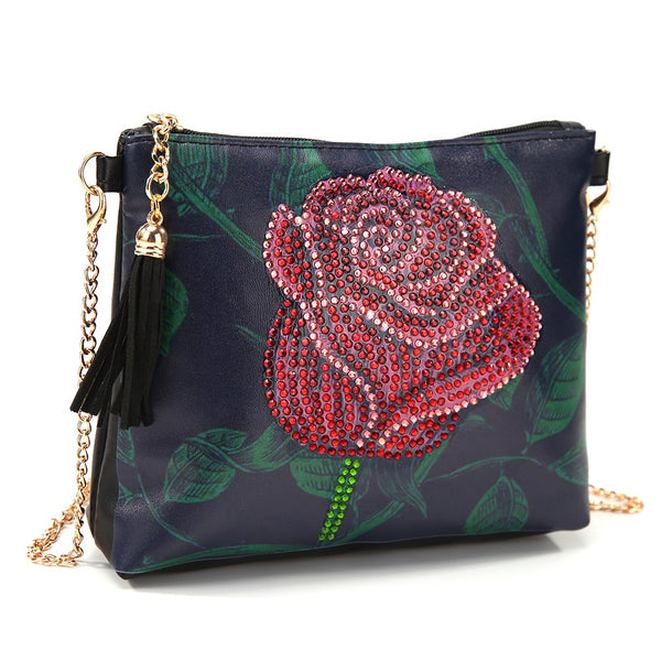 Diamond Painting Rose Shoulder Bag