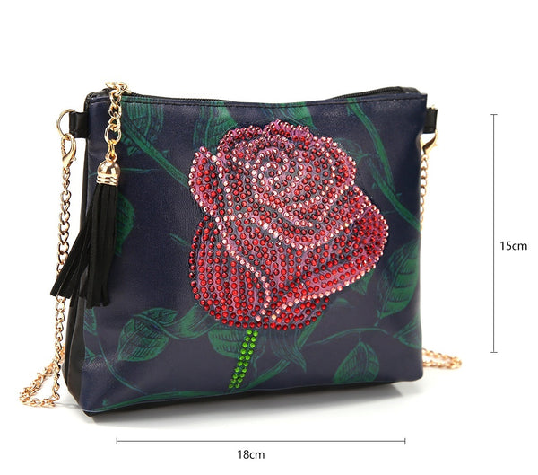 Diamond Painting Rose Shoulder Bag