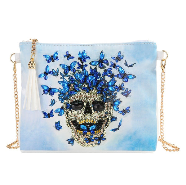 Diamond Painting Skull Shoulder Bag