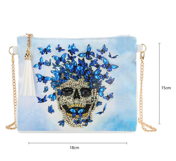 Diamond Painting Skull Shoulder Bag
