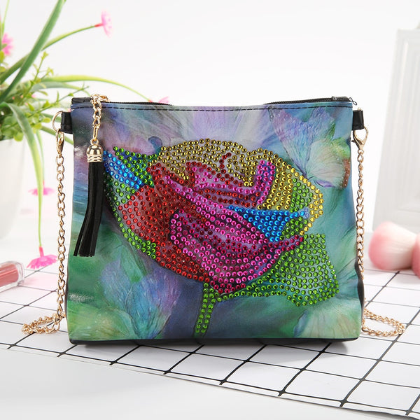 Diamond Painting Rose Shoulder Bag
