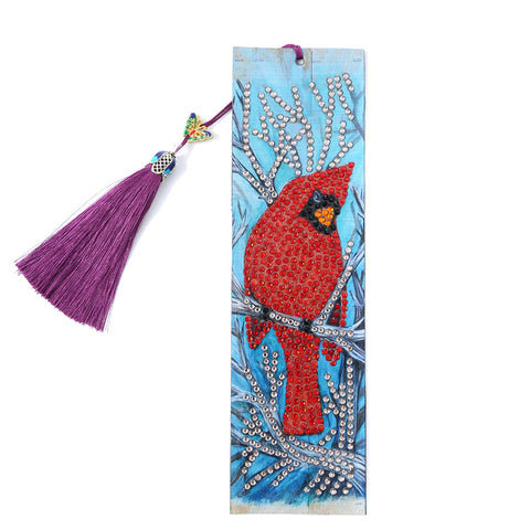 Diamond Painting Bookmark Kits - 1 Pack Red Bird